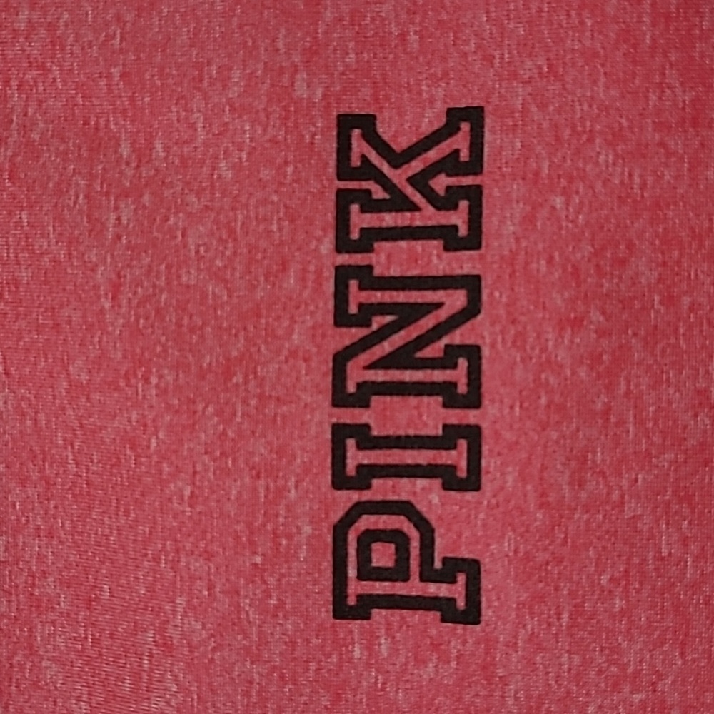 VS PINK Hot Pink Heather Athleisure Hoodie Thumbhole Sleeves Back Zip Pocket  Lg - Picture 16 of 16